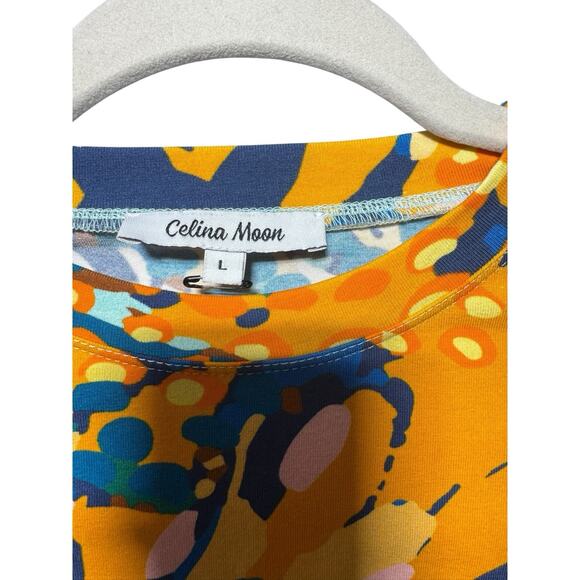 TUCKERNUCK CELINA MOON TROIAN WOMES DRESS LARGE TROPICAL FLORAL - Picture 5 of 7